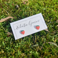 Load image into Gallery viewer, Baby Strawberry Studs
