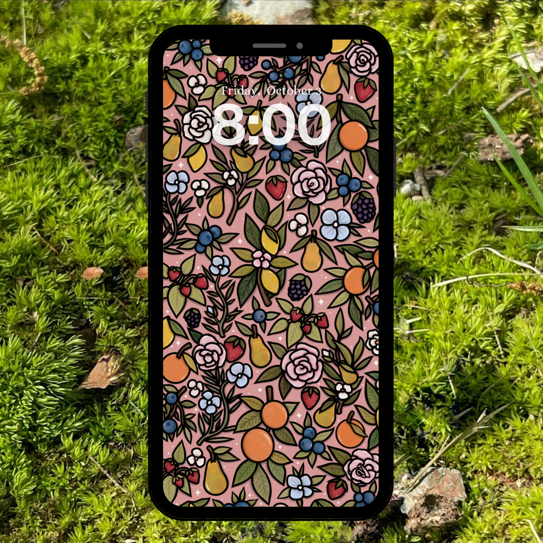 Fruit Basket Phone Wallpaper (Digital Download)