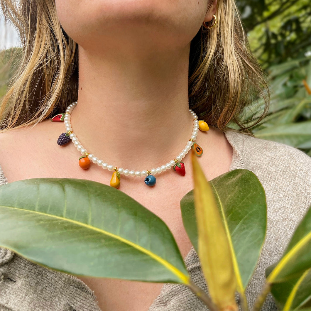 Fruit Basket Charm Necklace